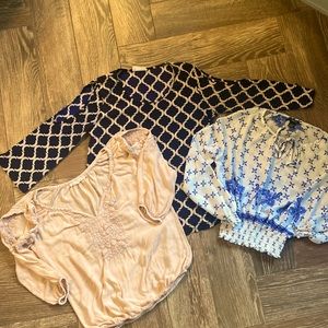 Bundle of 3 Boho Tops ❌